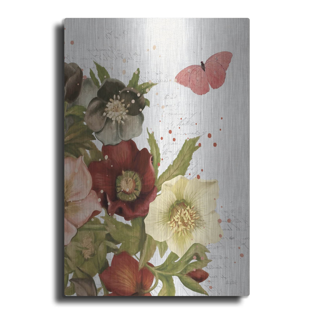 'Vintage Petals 3 C' by Katie Pertiet – Metal Wall Art