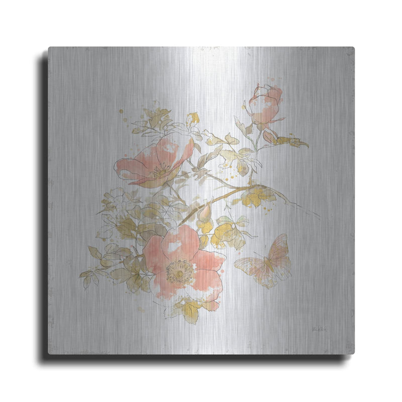 'Watery Blooms 4' by Katie Pertiet – Metal Wall Art