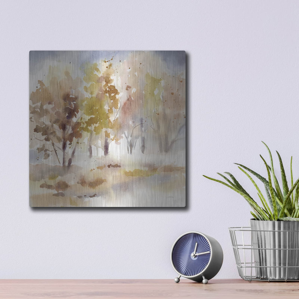'Autumn Grove' by Katrina Pete – Metal Wall Art, 12x12 room view