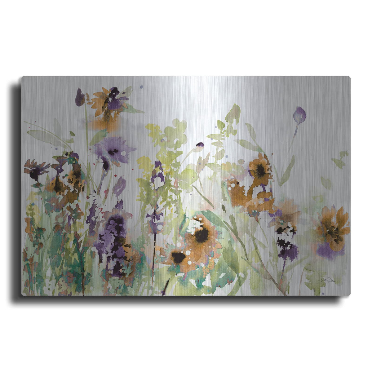 'Autumn Meadow Flowers' by Katrina Pete – Metal Wall Art