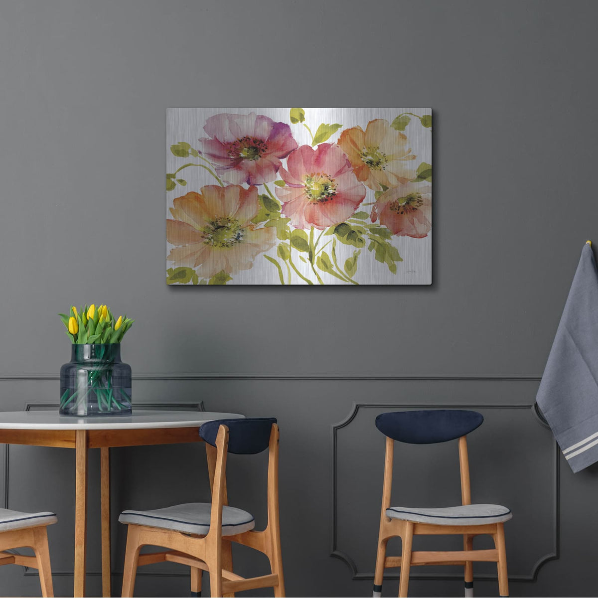 'Autumn Poppies' by Katrina Pete – Metal Wall Art, 36x24 room view