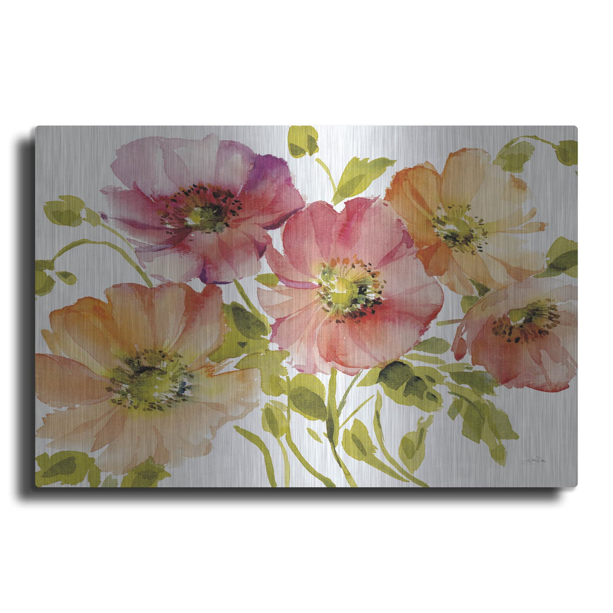 'Autumn Poppies' by Katrina Pete – Metal Wall Art