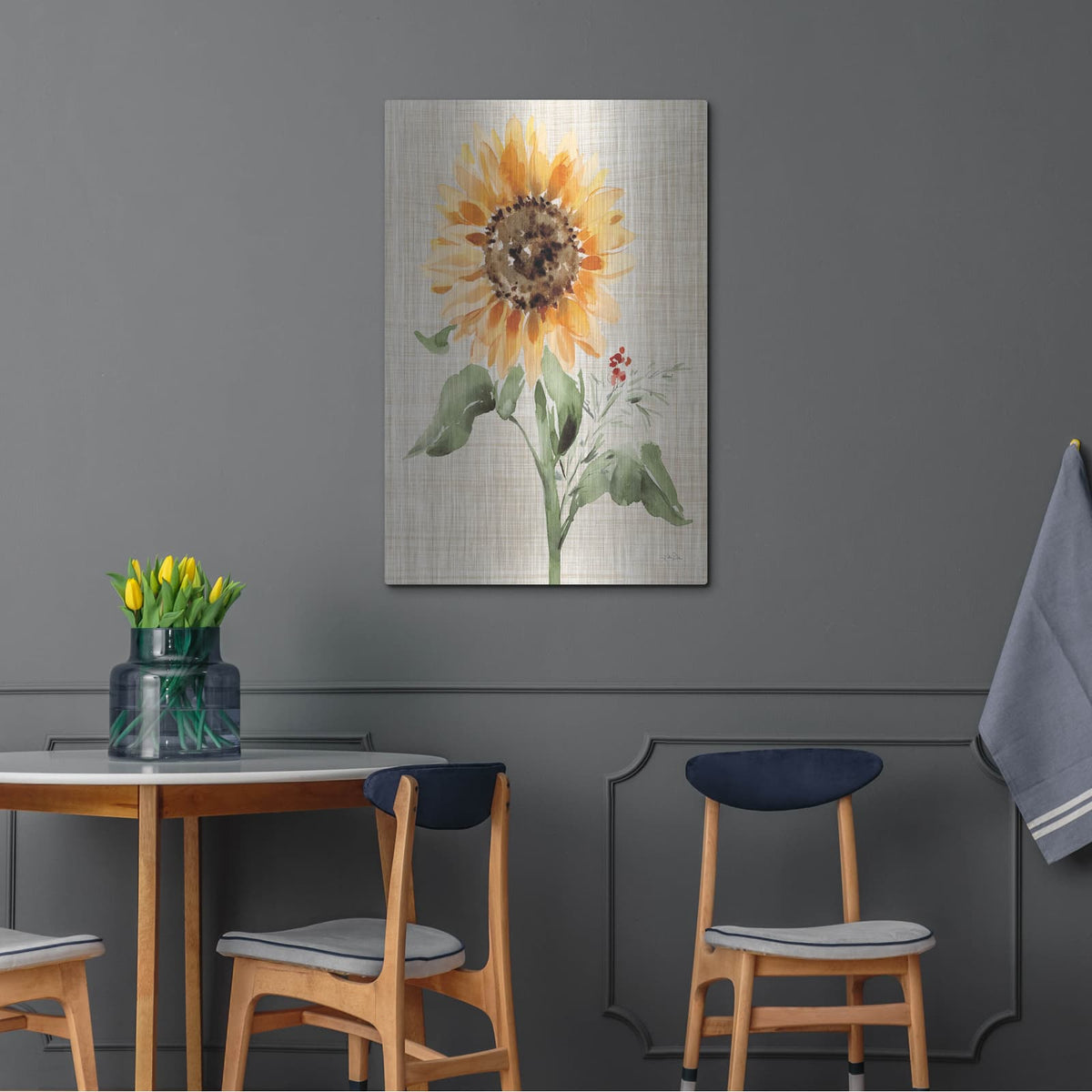 'Autumn Ramble 3 Linen' by Katrina Pete – Metal Wall Art, 24x36 room view
