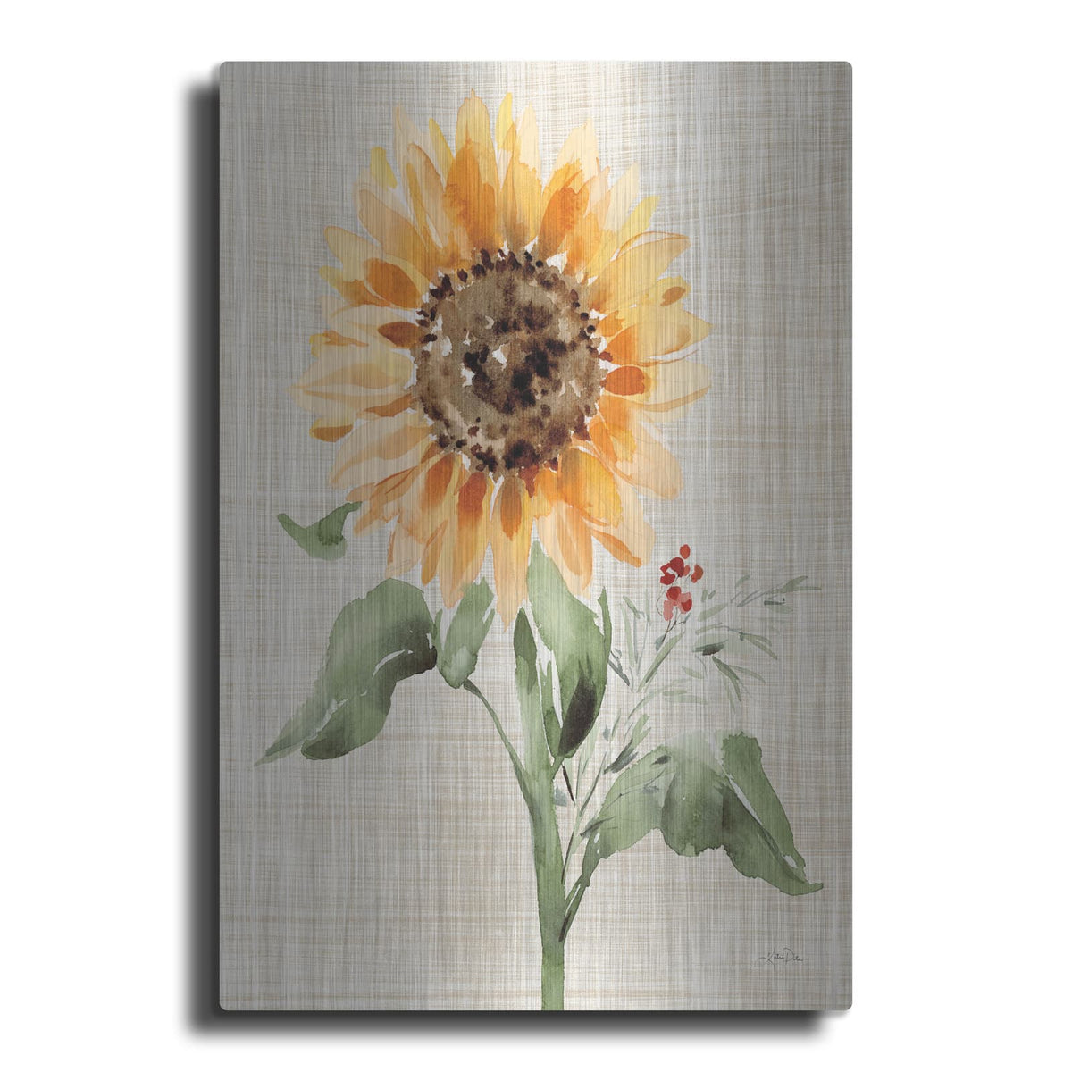 'Autumn Ramble 3 Linen' by Katrina Pete – Metal Wall Art