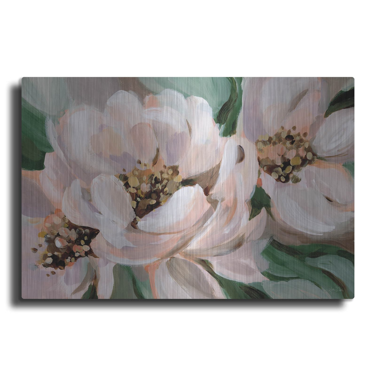 'Blush Peonies' by Katrina Pete – Metal Wall Art