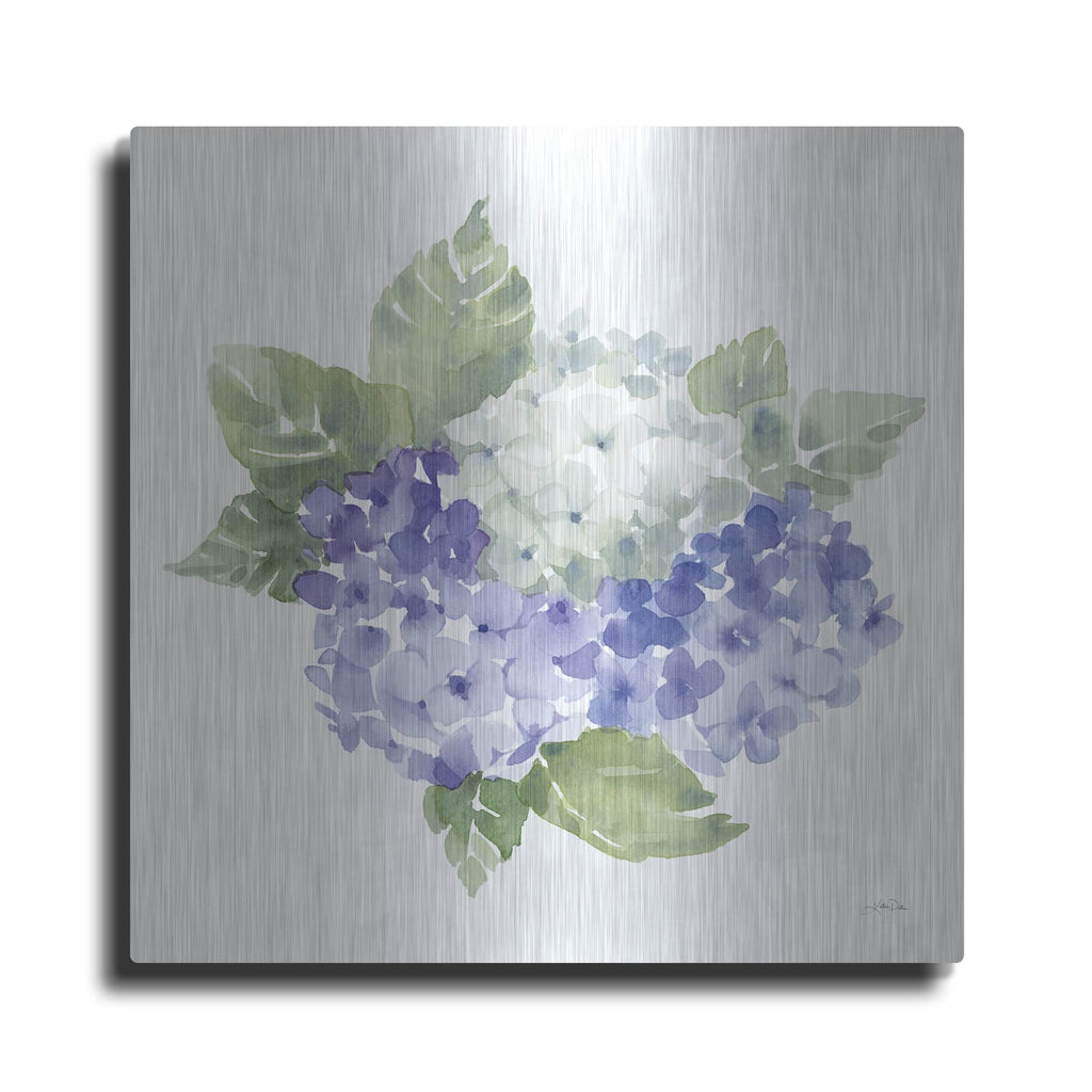 'Cottage Hydrangeas 1' by Katrina Pete – Metal Wall Art