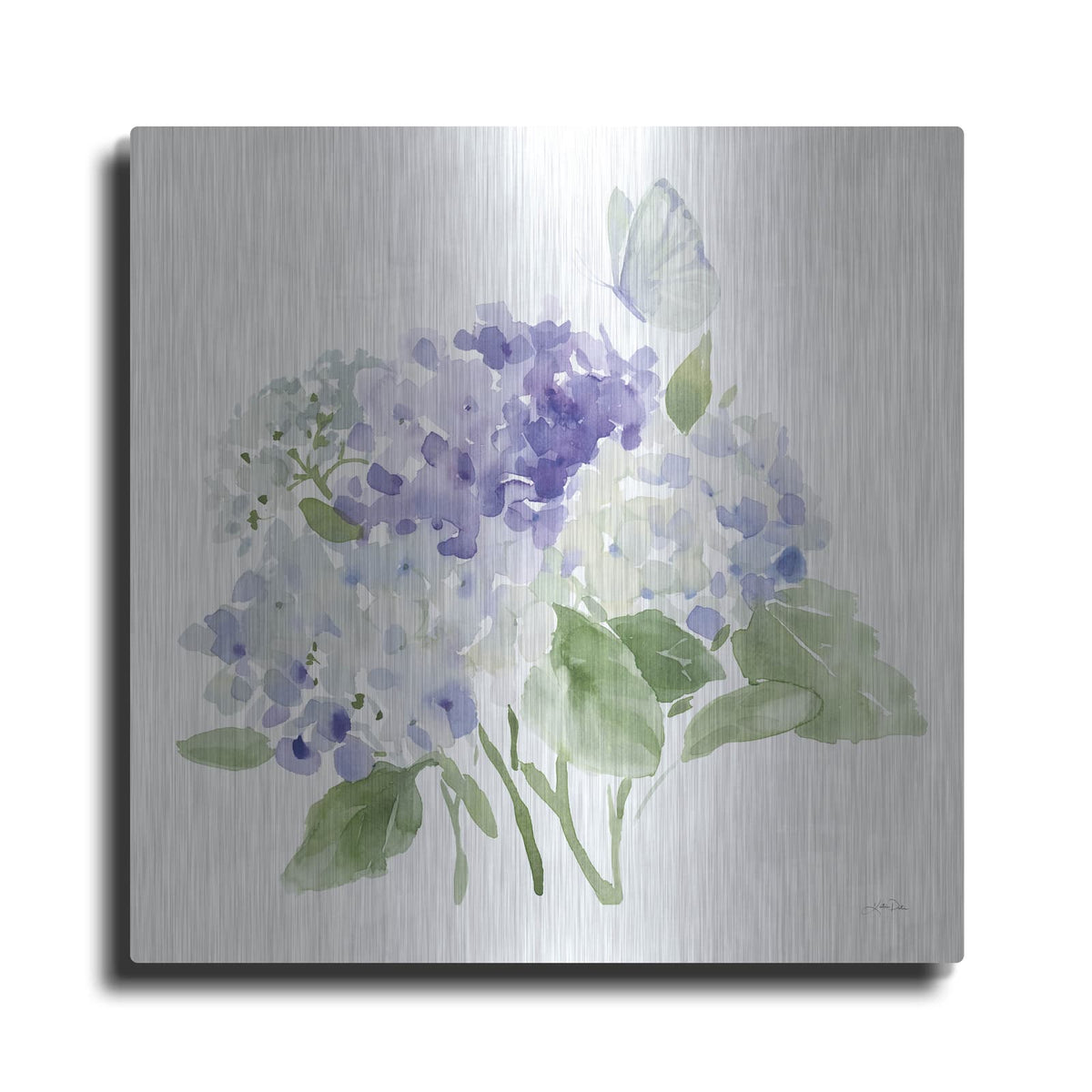 'Cottage Hydrangeas 2' by Katrina Pete – Metal Wall Art