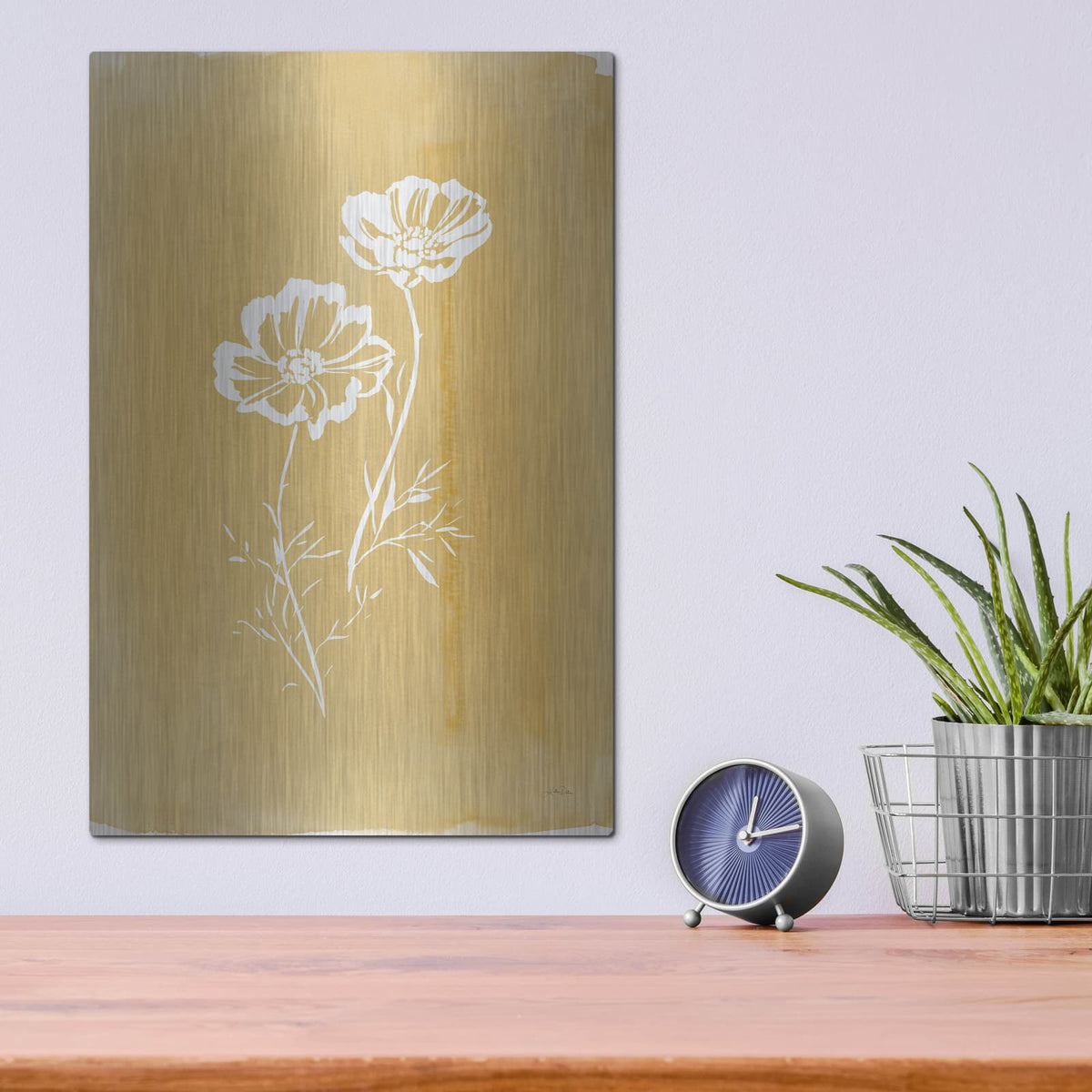 'Cottage Wildflowers 1' by Katrina Pete – Metal Wall Art, 12x16 room view