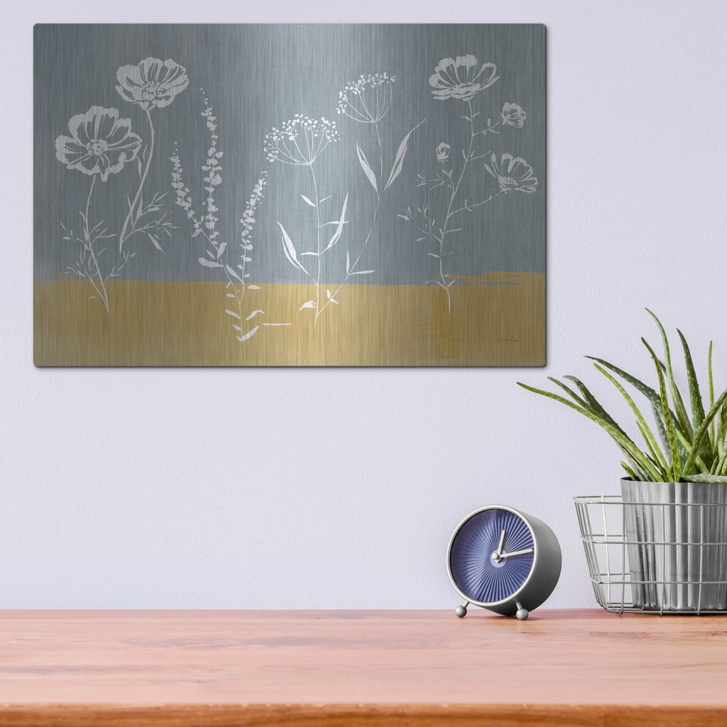 'Cottage Wildflowers 5' by Katrina Pete – Metal Wall Art, 16x12 room view