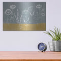 'Cottage Wildflowers 5' by Katrina Pete – Metal Wall Art, 16x12 room view