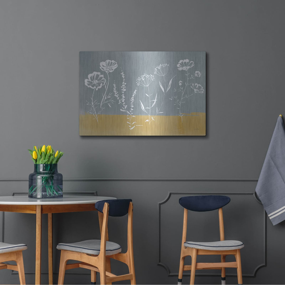 'Cottage Wildflowers 5' by Katrina Pete – Metal Wall Art, 36x24 room view