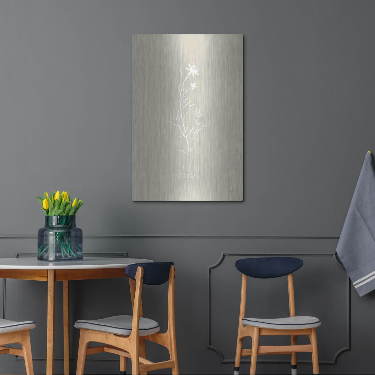 'Delicate Wildflowers 1' by Katrina Pete – Metal Wall Art, 24x36 room view