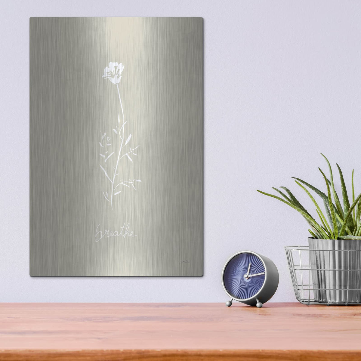 'Delicate Wildflowers 4' by Katrina Pete – Metal Wall Art, 12x16 room view