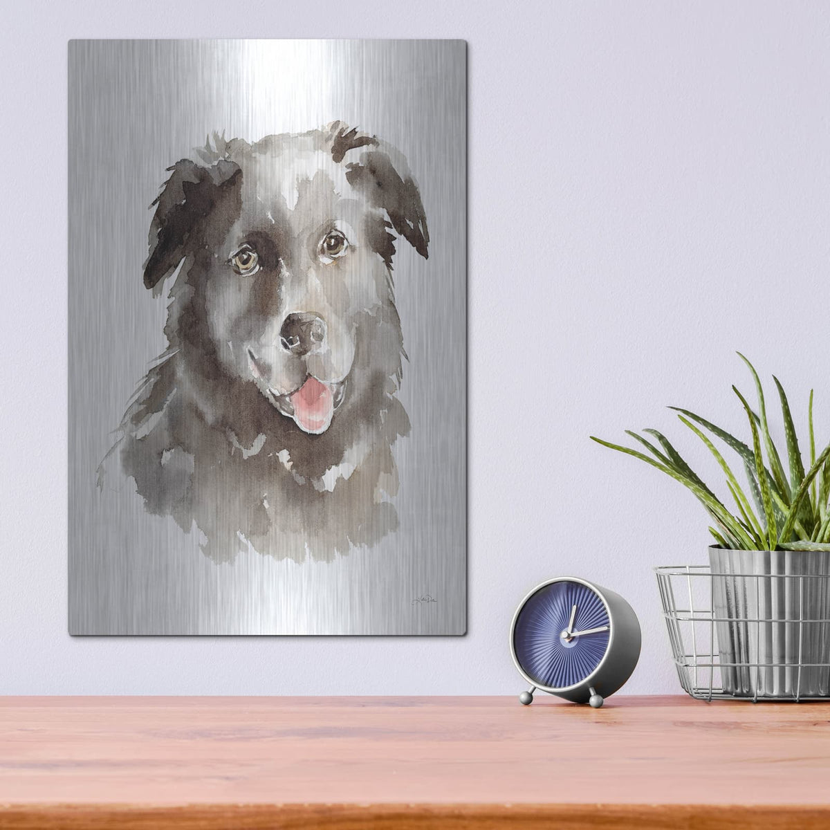 'Dog Portrait 1' by Katrina Pete – Metal Wall Art, 12x16 room view