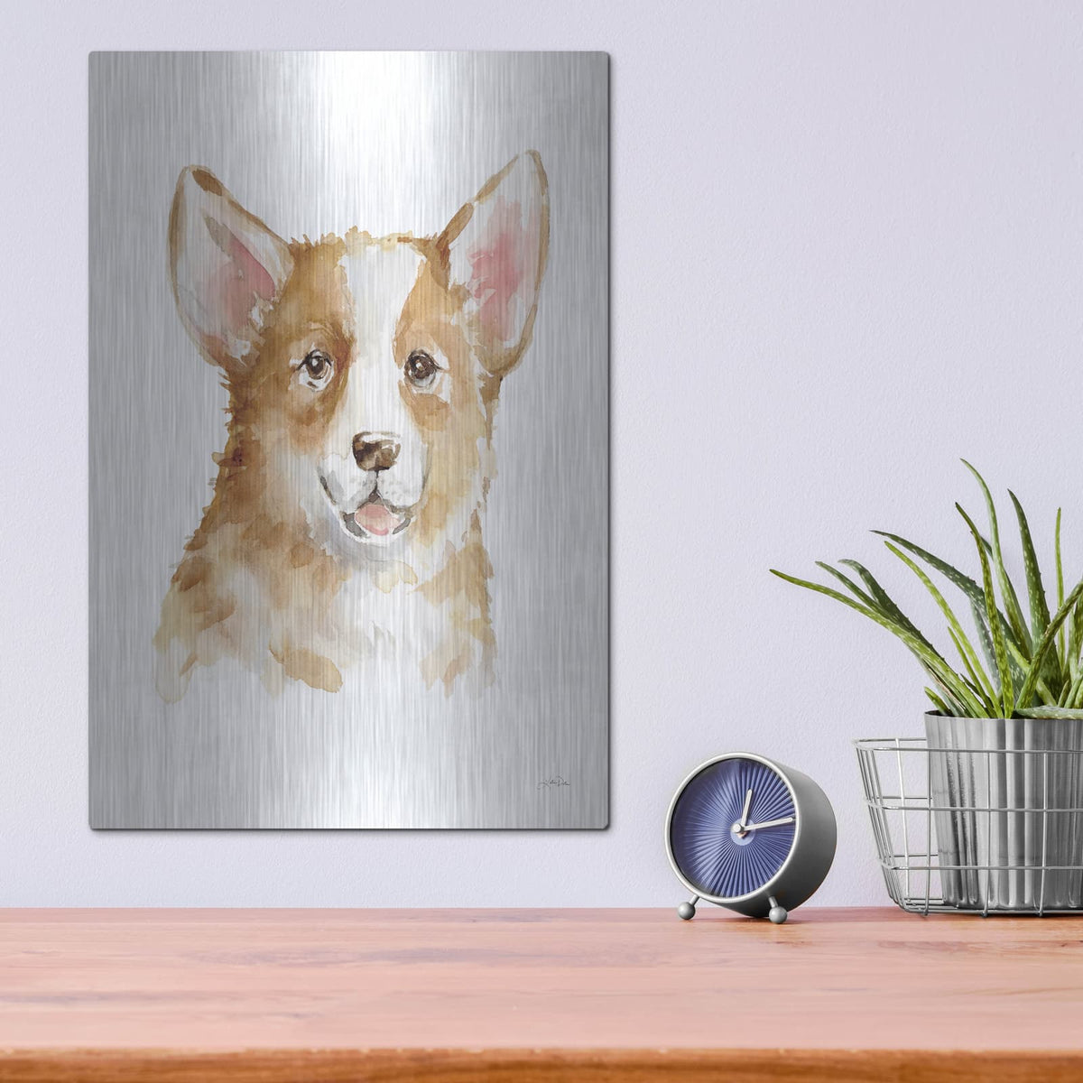 'Dog Portrait 2' by Katrina Pete – Metal Wall Art, 12x16 room view