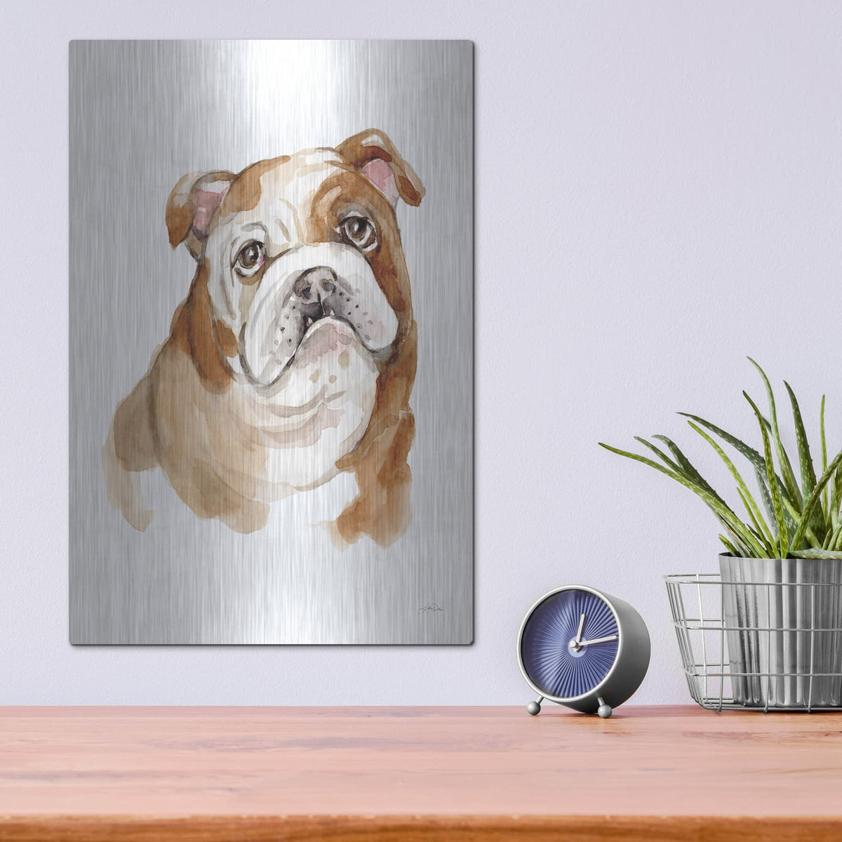 'Dog Portrait 3' by Katrina Pete – Metal Wall Art, 12x16 room view