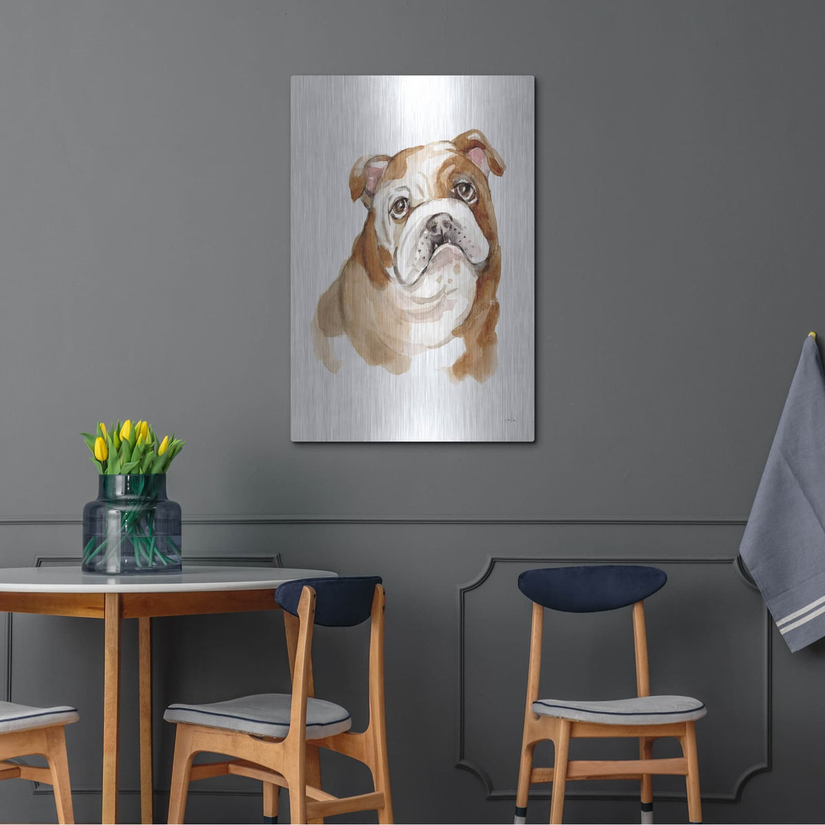 'Dog Portrait 3' by Katrina Pete – Metal Wall Art, 24x36 room view