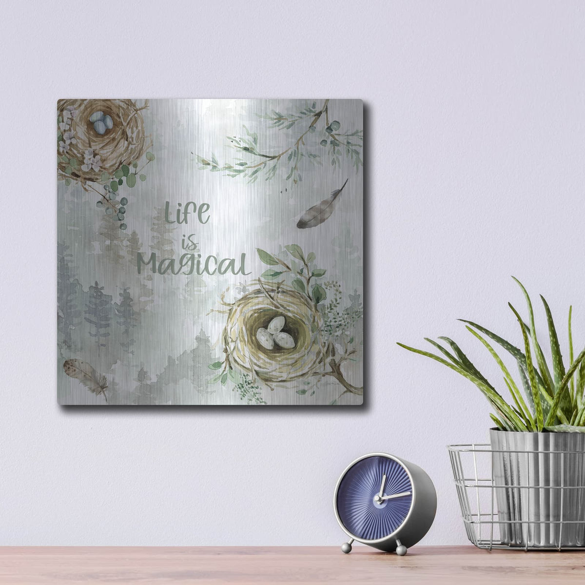 'Ethereal Forest 3' by Katrina Pete – Metal Wall Art, 12x12 room view