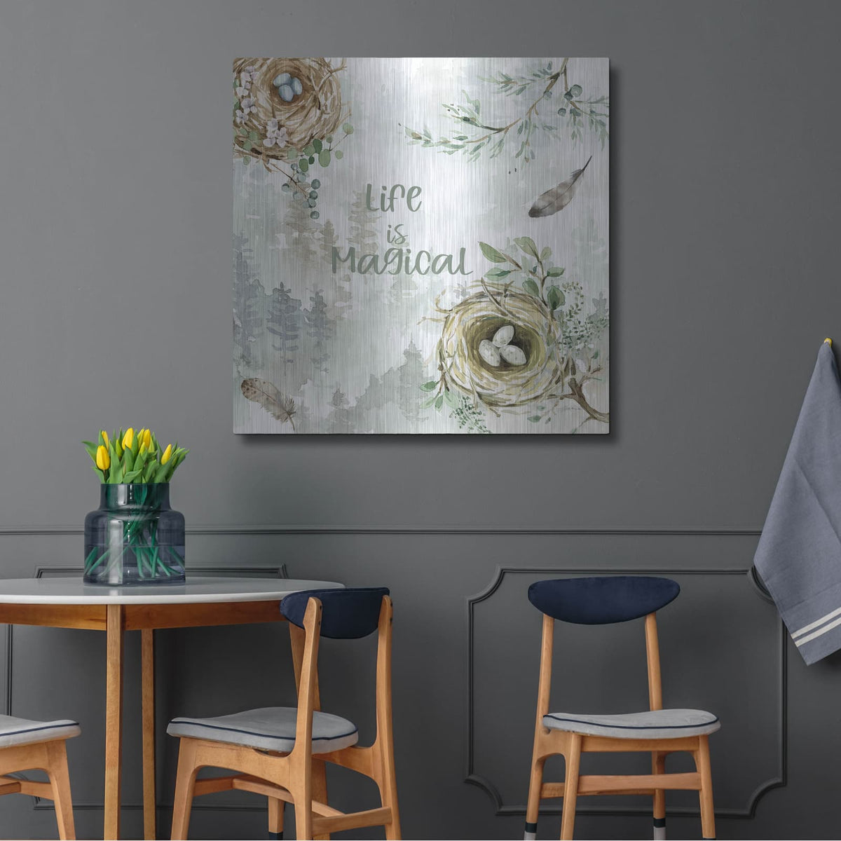 'Ethereal Forest 3' by Katrina Pete – Metal Wall Art, 36x36 room view