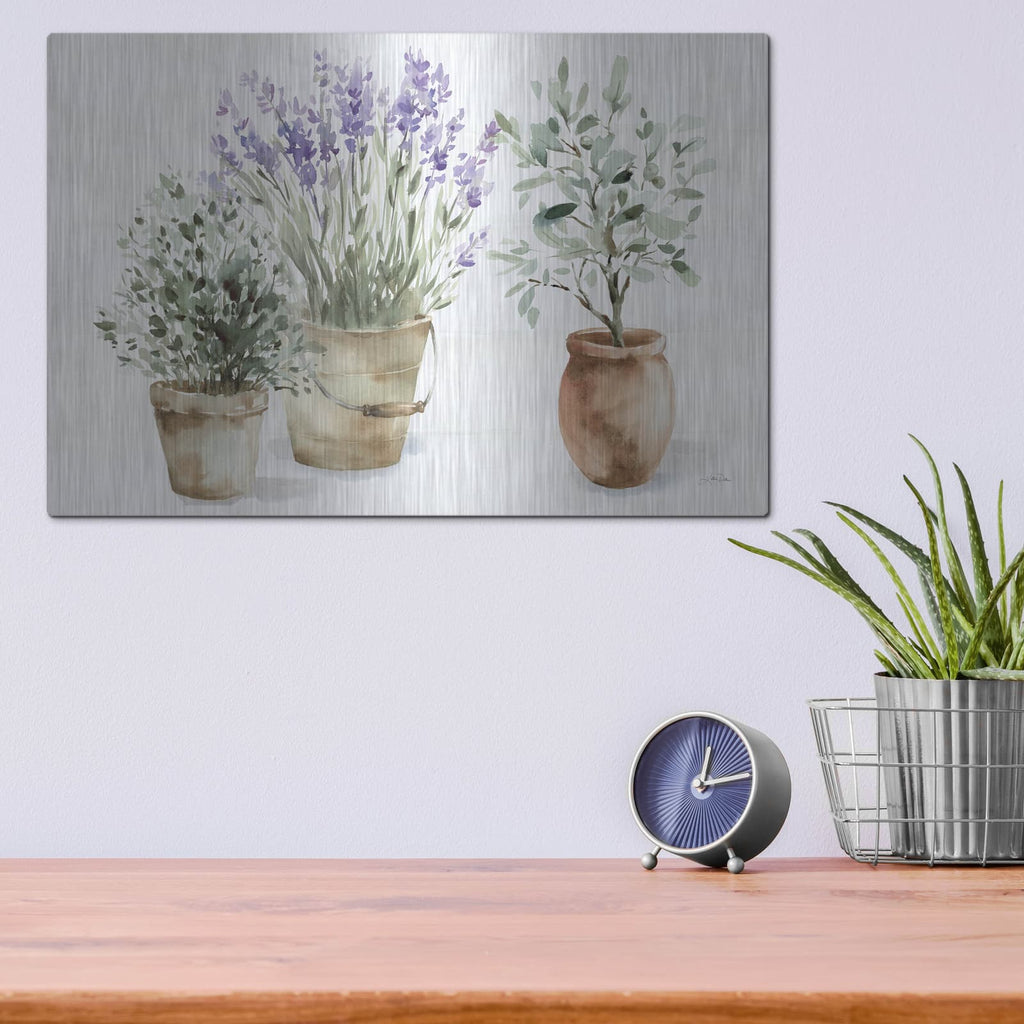 'Farmhouse Still Life' by Katrina Pete – Metal Wall Art, 16x12 room view