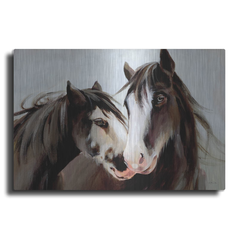 'Horse Pair' by Katrina Pete – Metal Wall Art
