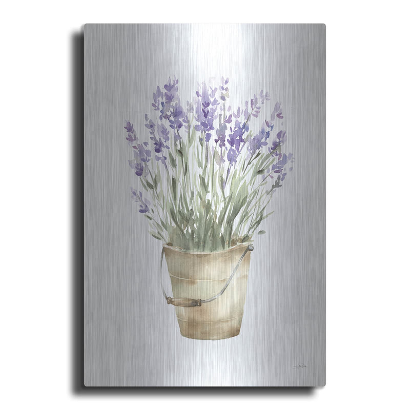 'Potted Lavender' by Katrina Pete – Metal Wall Art