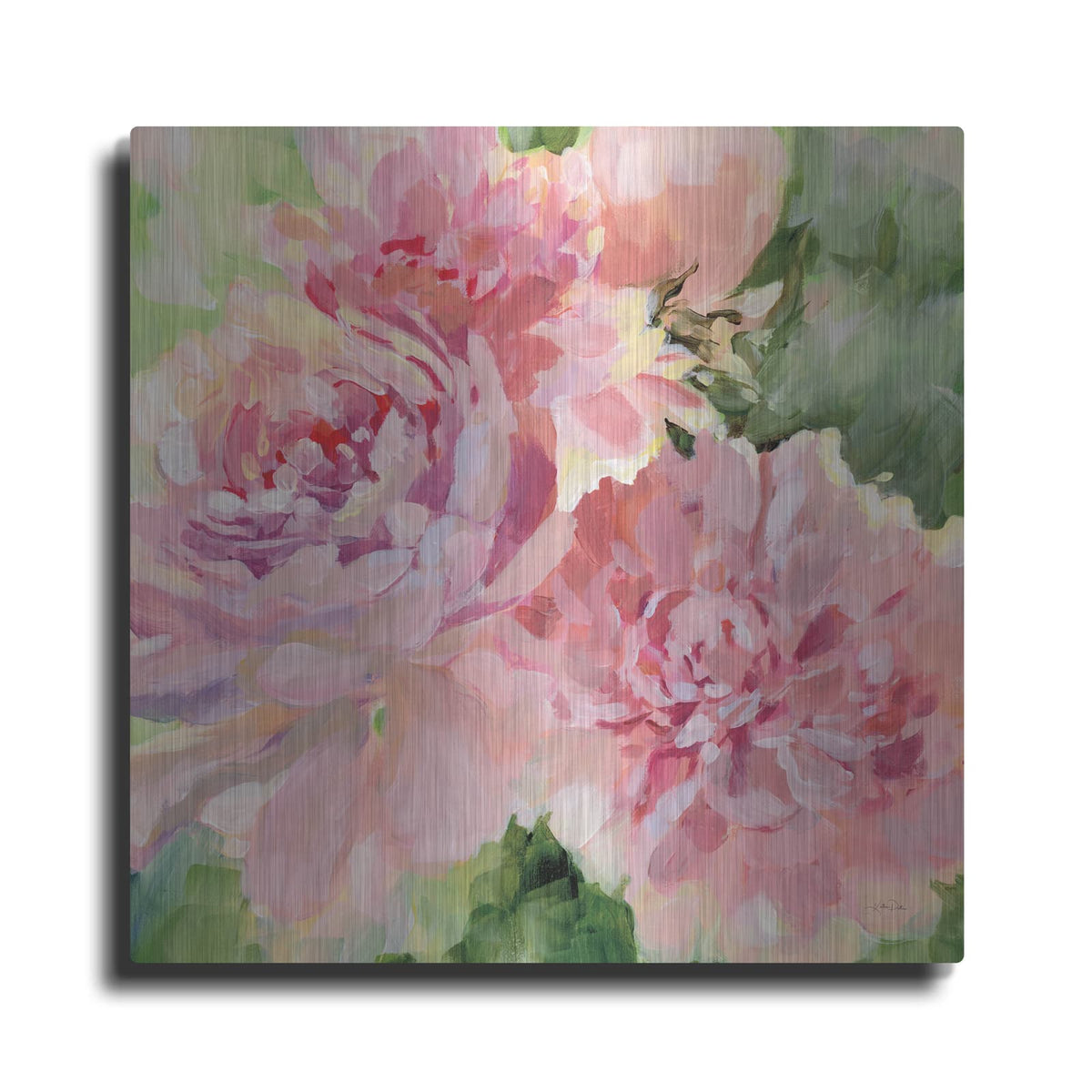 'Sarahs Peony' by Katrina Pete – Metal Wall Art