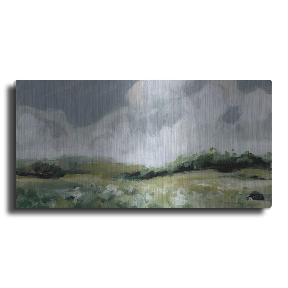 'Soft Summer Sky Dark' by Katrina Pete – Metal Wall Art
