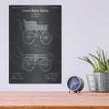 'Baby Carriage Blueprint Patent Chalkboard' – Metal Wall Art, 12x16 room view