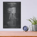 'Photographic Camera Blueprint Patent Chalkboard' – Metal Wall Art, 12x16 room view
