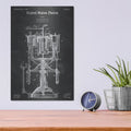 'Beer Bottling Machine Blueprint Patent Chalkboard' – Metal Wall Art, 12x16 room view