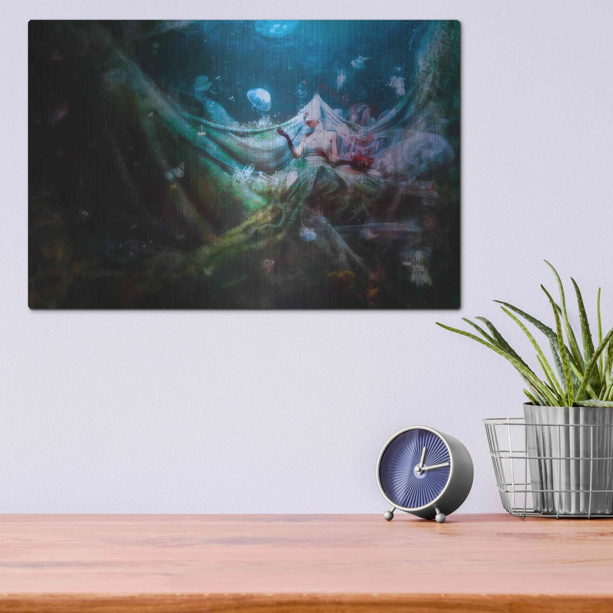 'Unravel' by Mario Sanchez Nevado – Metal Wall Art, 16x12 room view