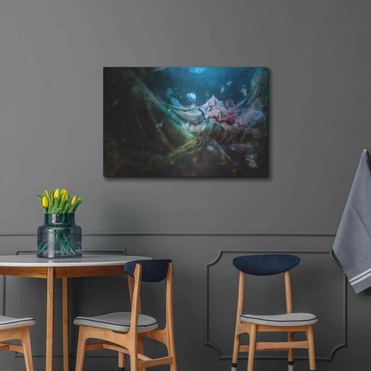 'Unravel' by Mario Sanchez Nevado – Metal Wall Art, 36x24 room view