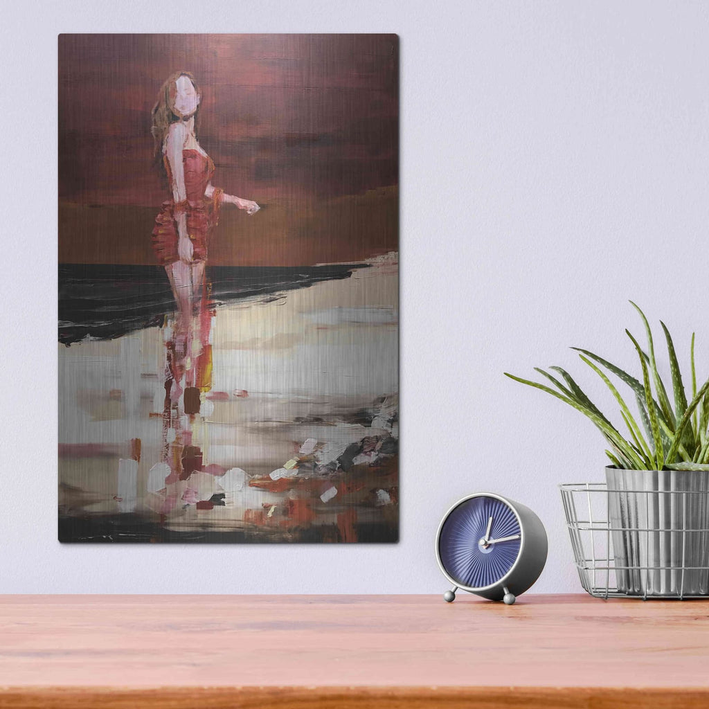 'In Red' by Oscar Alvarez Pardo – Metal Wall Art, 12x16 room view