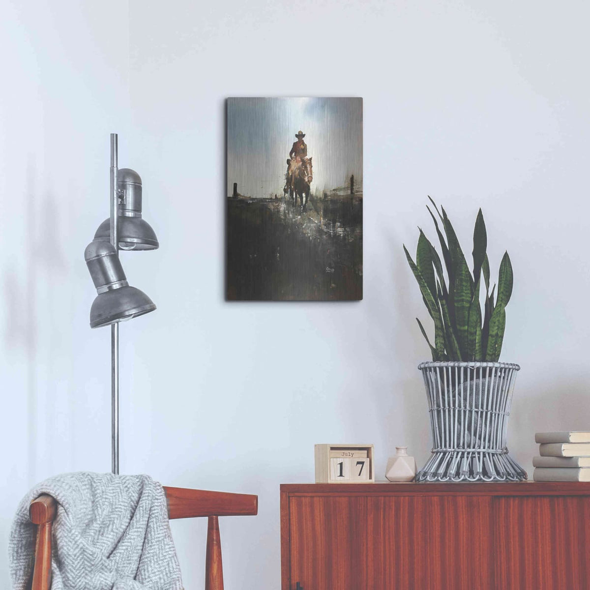 'Horse With No Name' by Oscar Alvarez Pardo – Metal Wall Art, 16x24 room view