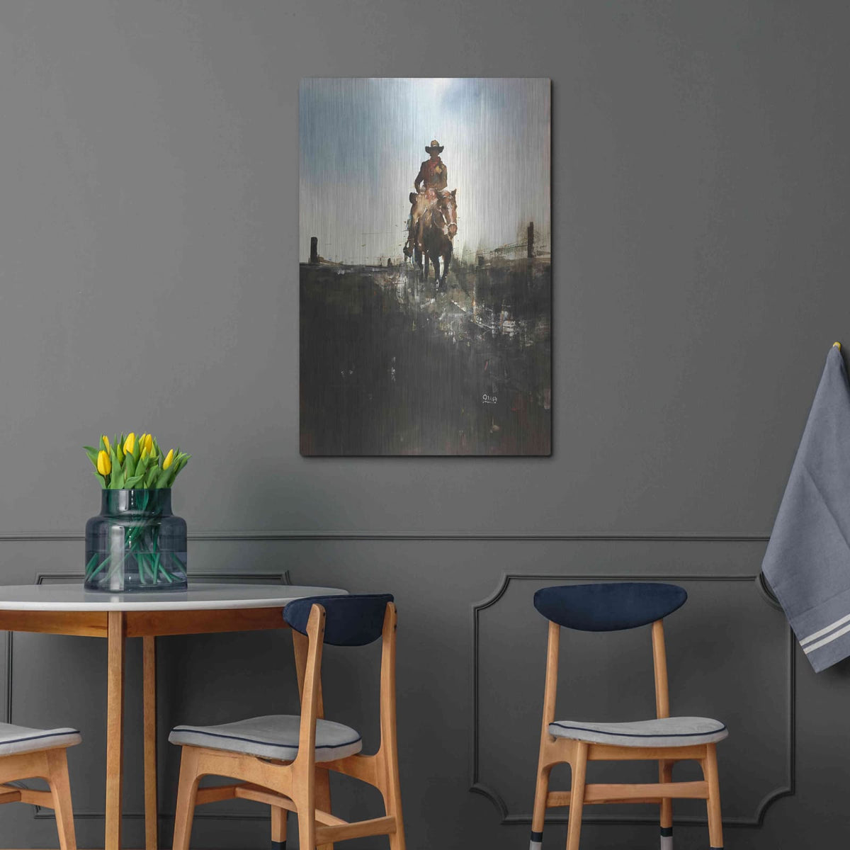 'Horse With No Name' by Oscar Alvarez Pardo – Metal Wall Art, 24x36 room view