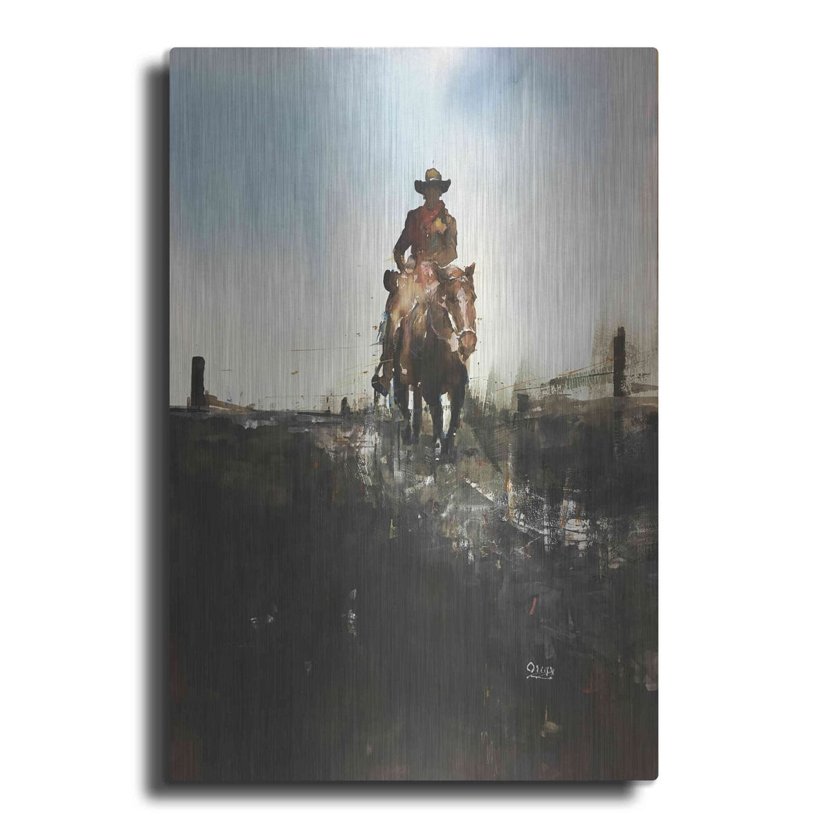 'Horse With No Name' by Oscar Alvarez Pardo – Metal Wall Art