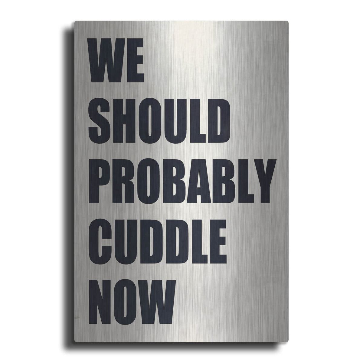 'We Should Probably Cuddle Now' by Nicklas Gustafsson – Metal Wall Art