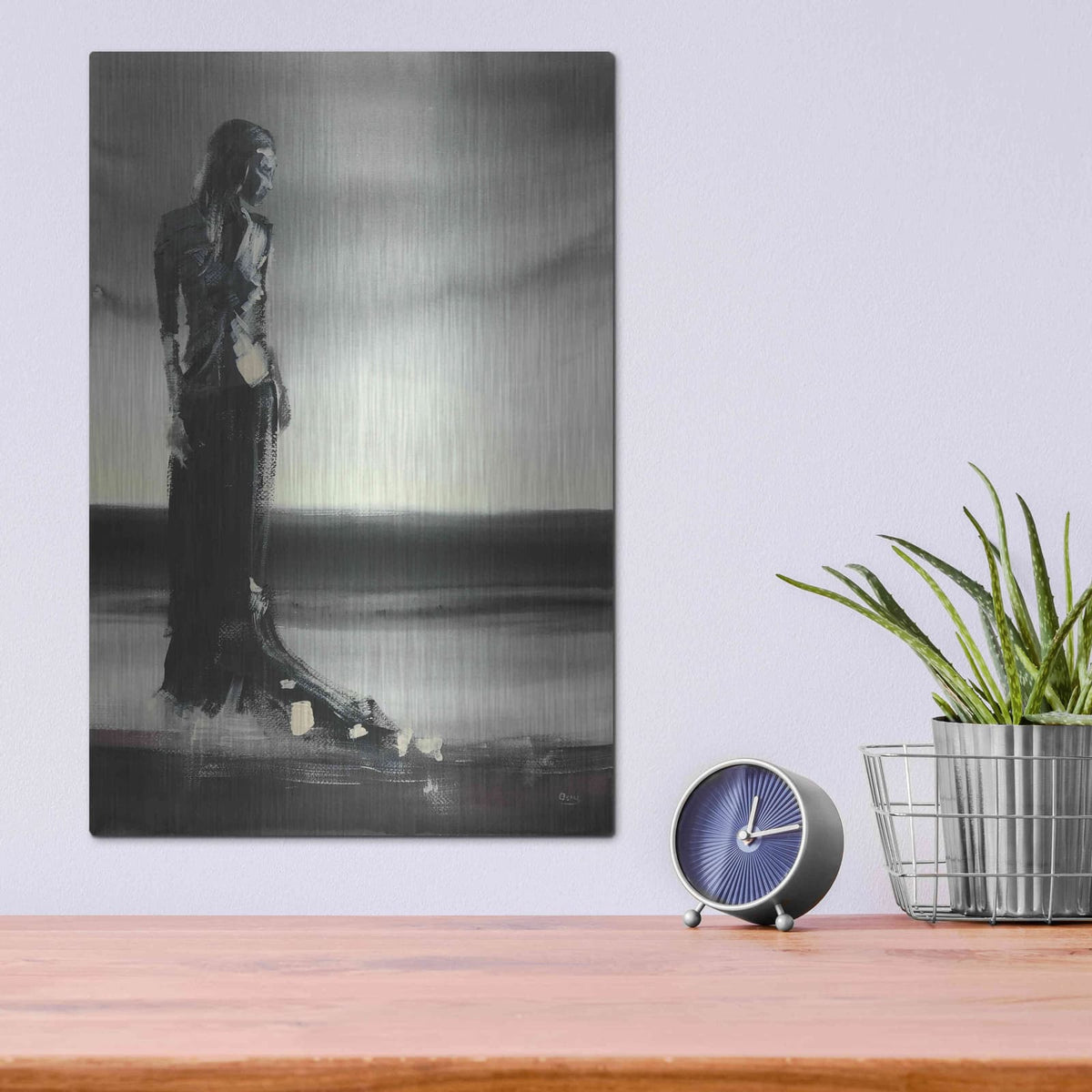 'Monochromatic' by Oscar Alvarez Pardo – Metal Wall Art, 12x16 room view