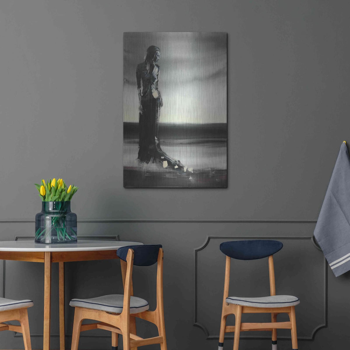 'Monochromatic' by Oscar Alvarez Pardo – Metal Wall Art, 24x36 room view