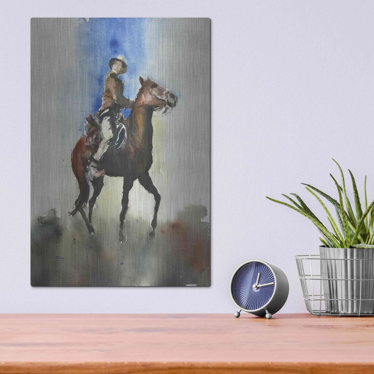 'Display' by Oscar Alvarez Pardo – Metal Wall Art, 12x16 room view
