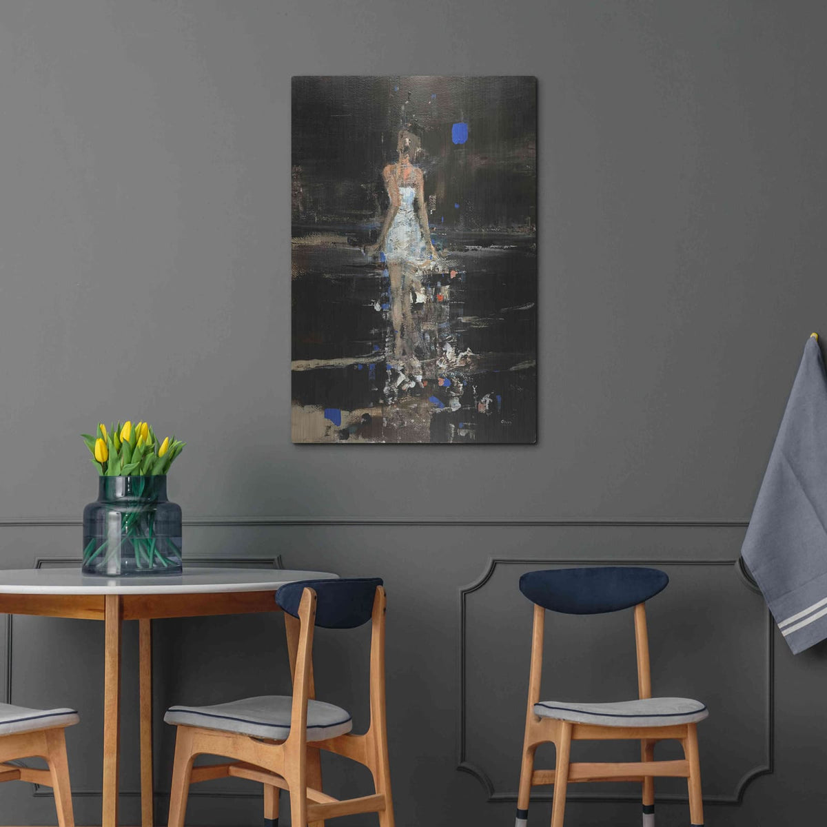 'Raining' by Oscar Alvarez Pardo – Metal Wall Art, 24x36 room view