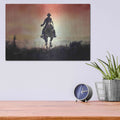 'Sunrise Rider' by Oscar Alvarez Pardo – Metal Wall Art, 16x12 room view