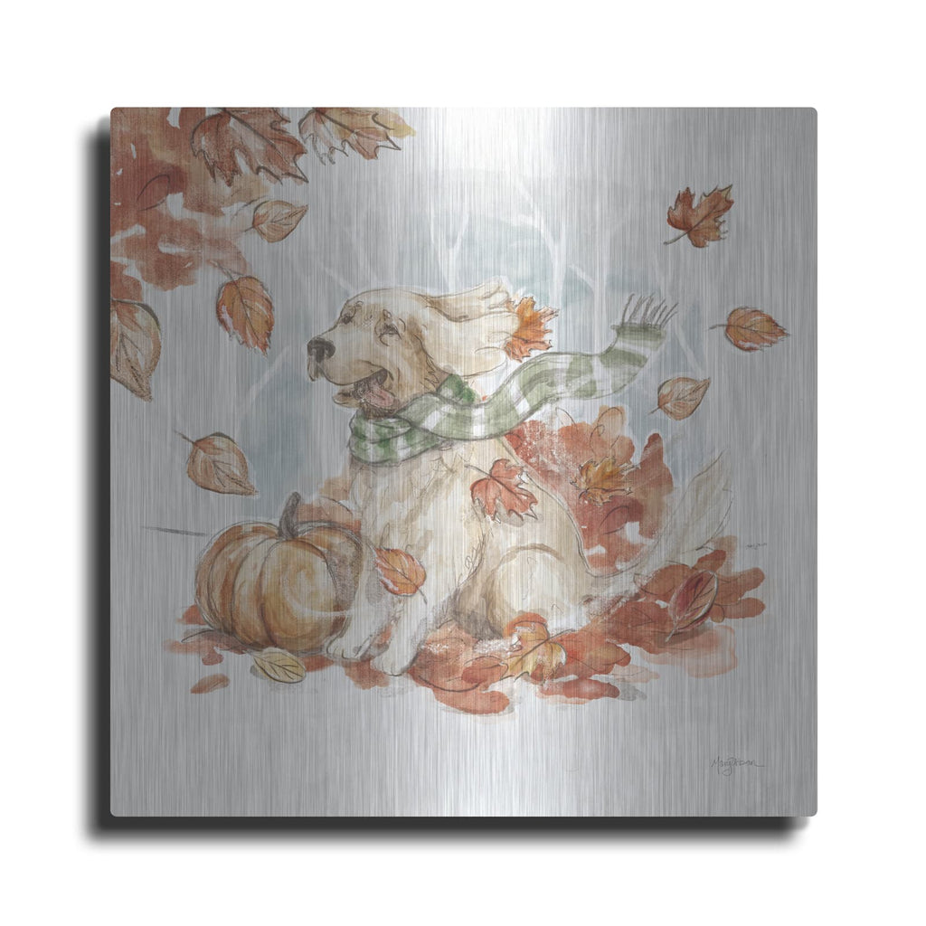 'Autumn Dogs 2' by Mary Urban – Metal Wall Art