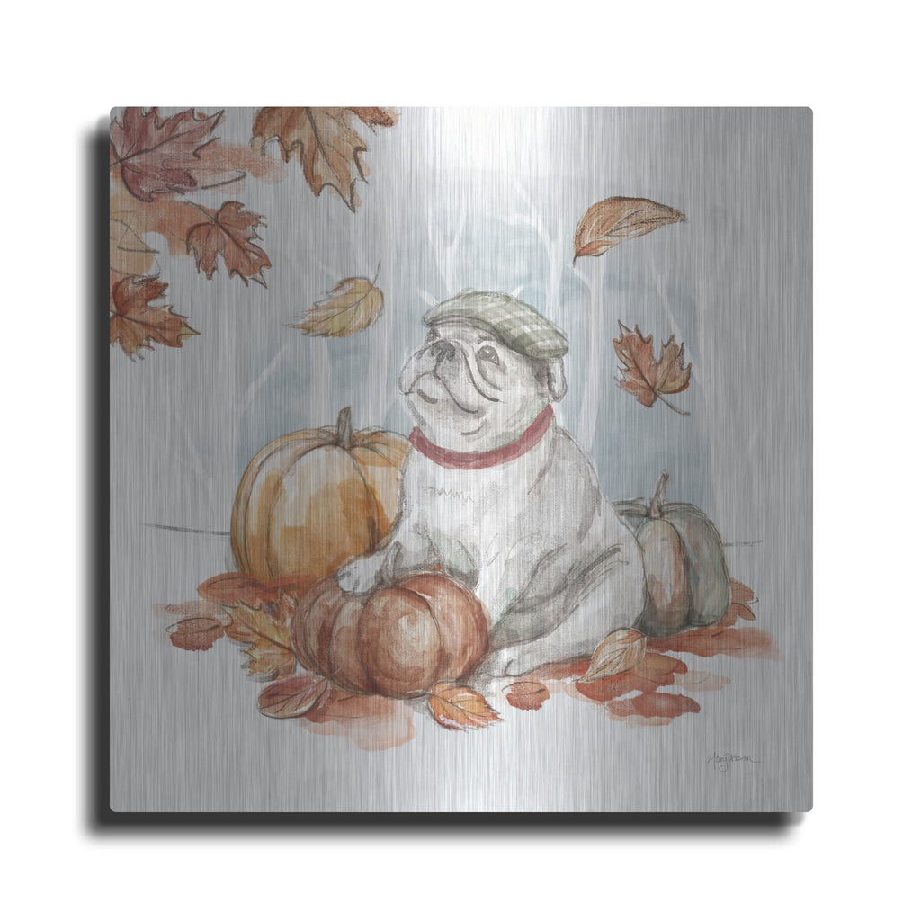 'Autumn Dogs 5' by Mary Urban – Metal Wall Art