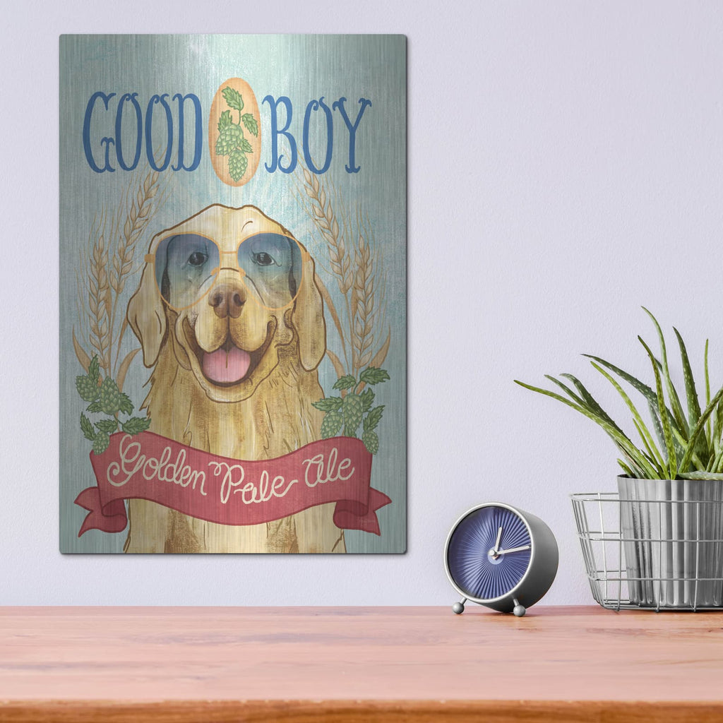'Beer Dogs 2' by Mary Urban – Metal Wall Art, 12x16 room view