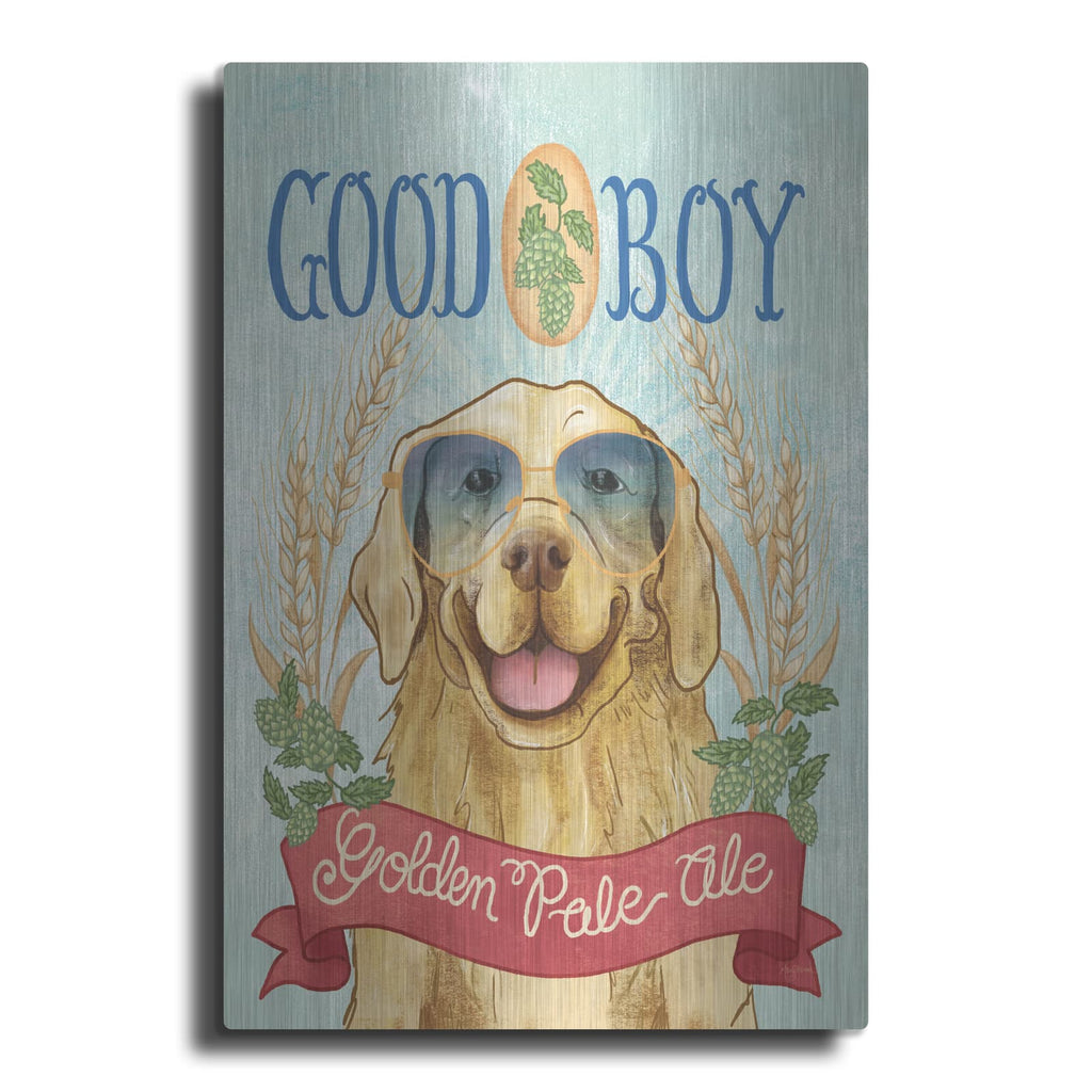 'Beer Dogs 2' by Mary Urban – Metal Wall Art