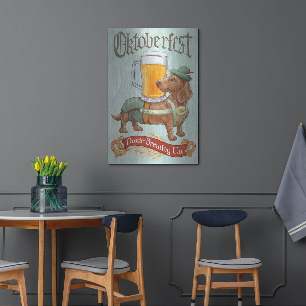 'Beer Dogs 3' by Mary Urban – Metal Wall Art, 24x36 room view