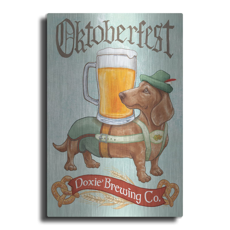 'Beer Dogs 3' by Mary Urban – Metal Wall Art