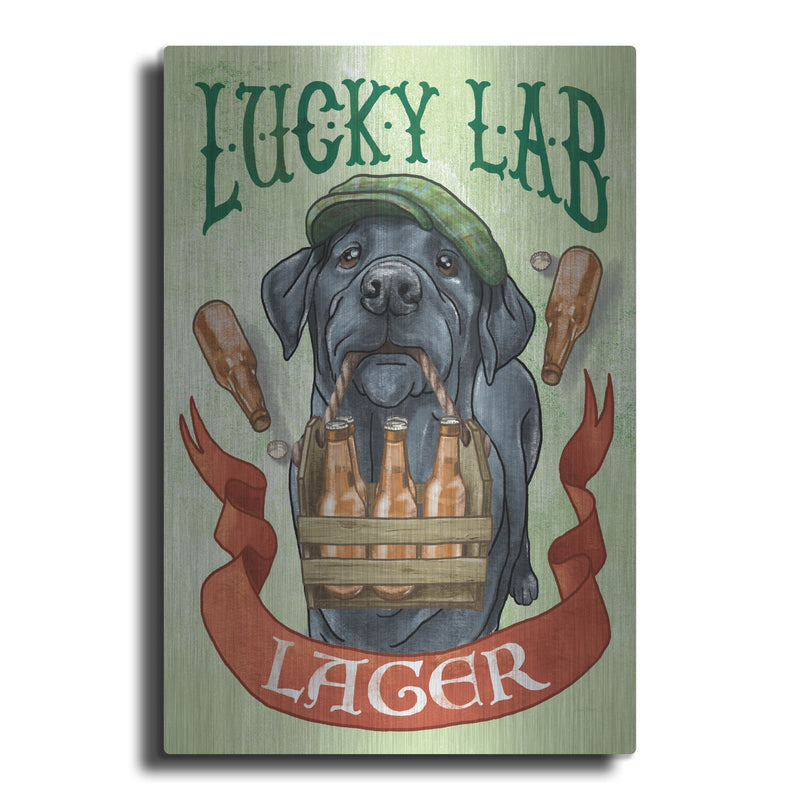 'Beer Dogs 5' by Mary Urban – Metal Wall Art